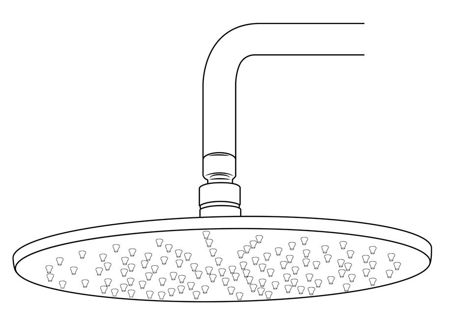 shower head illustration