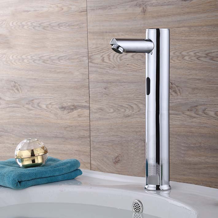 Fontana Tall Automatic Touch-Free Lavatory Bathroom Sink ...