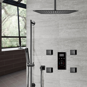 Duo Shower Heads With  Slidebar Handshower