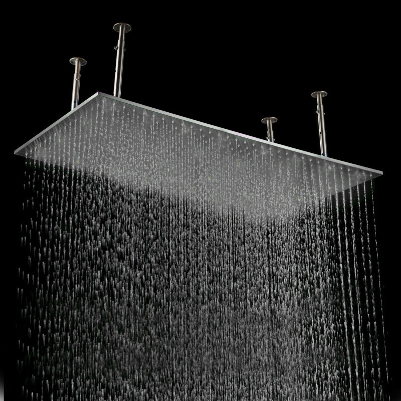 40 Inch Rain Shower Head in Rectangle Large Ceiling Mount