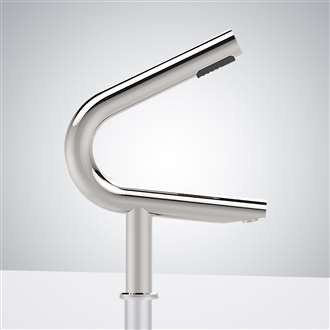 Fontana Commercial Automatic Touchless Sensor Faucet with Hand Dryer in Brushed Nickel