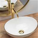 Fontana Vessel Sink and Gold Touchless Motion Sensor Faucet Combo