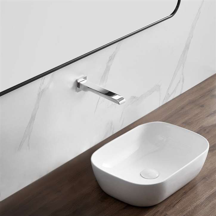 Fontana Vessel Sink and  Wall Touchless Motion Sensor Faucet