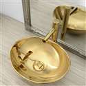 Fontana Vessel Gold Sink and Touchless Motion Sensor Faucet Combo