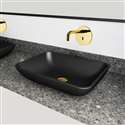 Fontana Vessel Sink and Gold Touchless Motion Sensor Faucet Combo