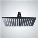 8" matte black Square LED Rain Shower Hea