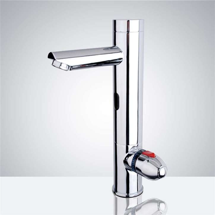 Milano Chrome Thermostatic Automatic Commercial Sensor Faucet