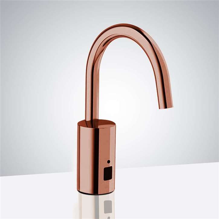 Fontana Chatou Rose Gold Finish Commercial Automatic Motion Sensor Faucet