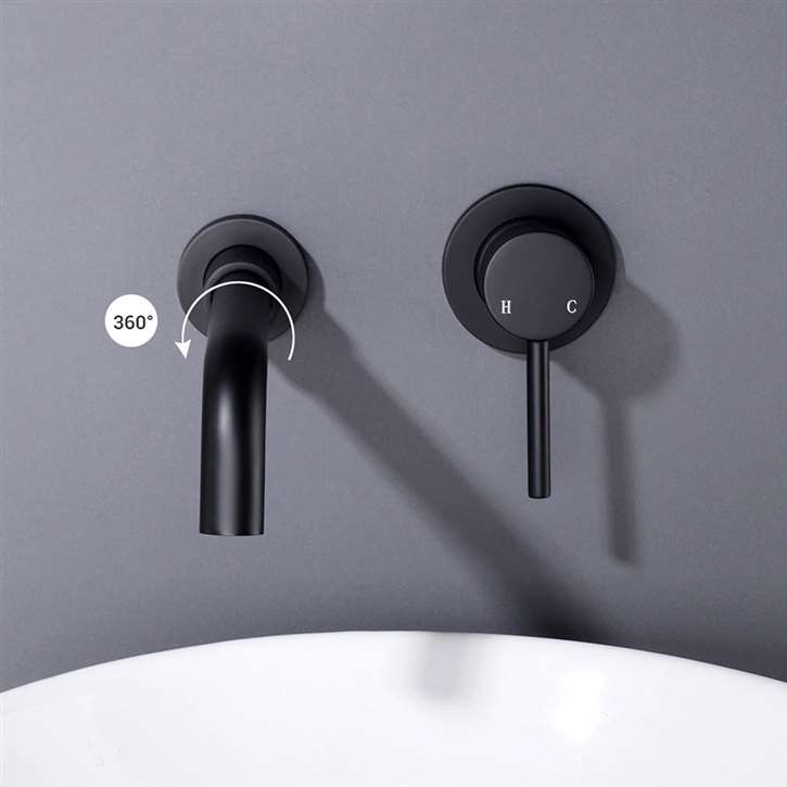 Bronze Black, Bathroom Kitchen Faucet ,Single cheapest Handle ,360 Rotate, Basin Sink Mixer Taps Black ,Hot and Cold Water Mixers , Kitchen Vanity