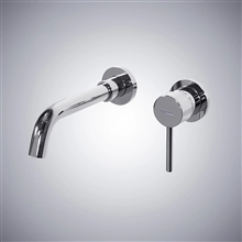 Geneva Wall Mounted Chrome Bathroom Mixer Sink Faucet