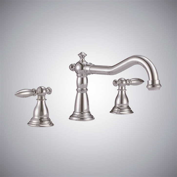 Fontana Nicastro Brushed Nickel Dual Handle Basin Faucet