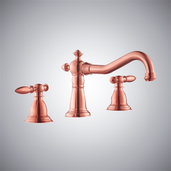 Fontana Nicastro Rose Gold Dual Handle Faucet