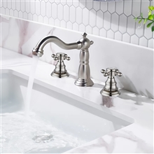 Fontana Jet Stream Luxury Brushed Nickel Bathroom Faucet