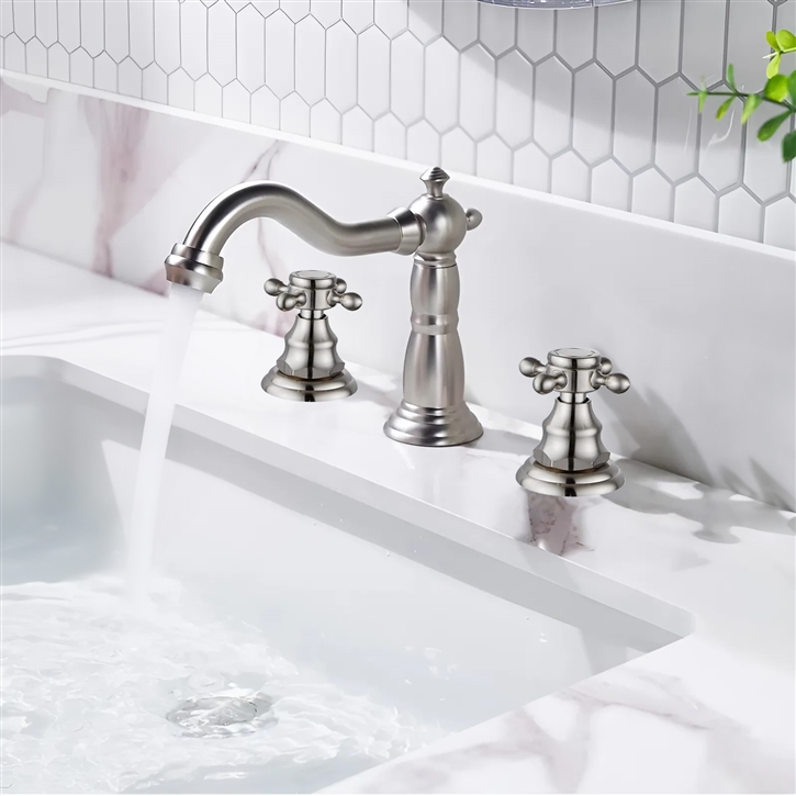 Fontana Jet Stream Luxury Brushed Nickel Bathroom Faucet