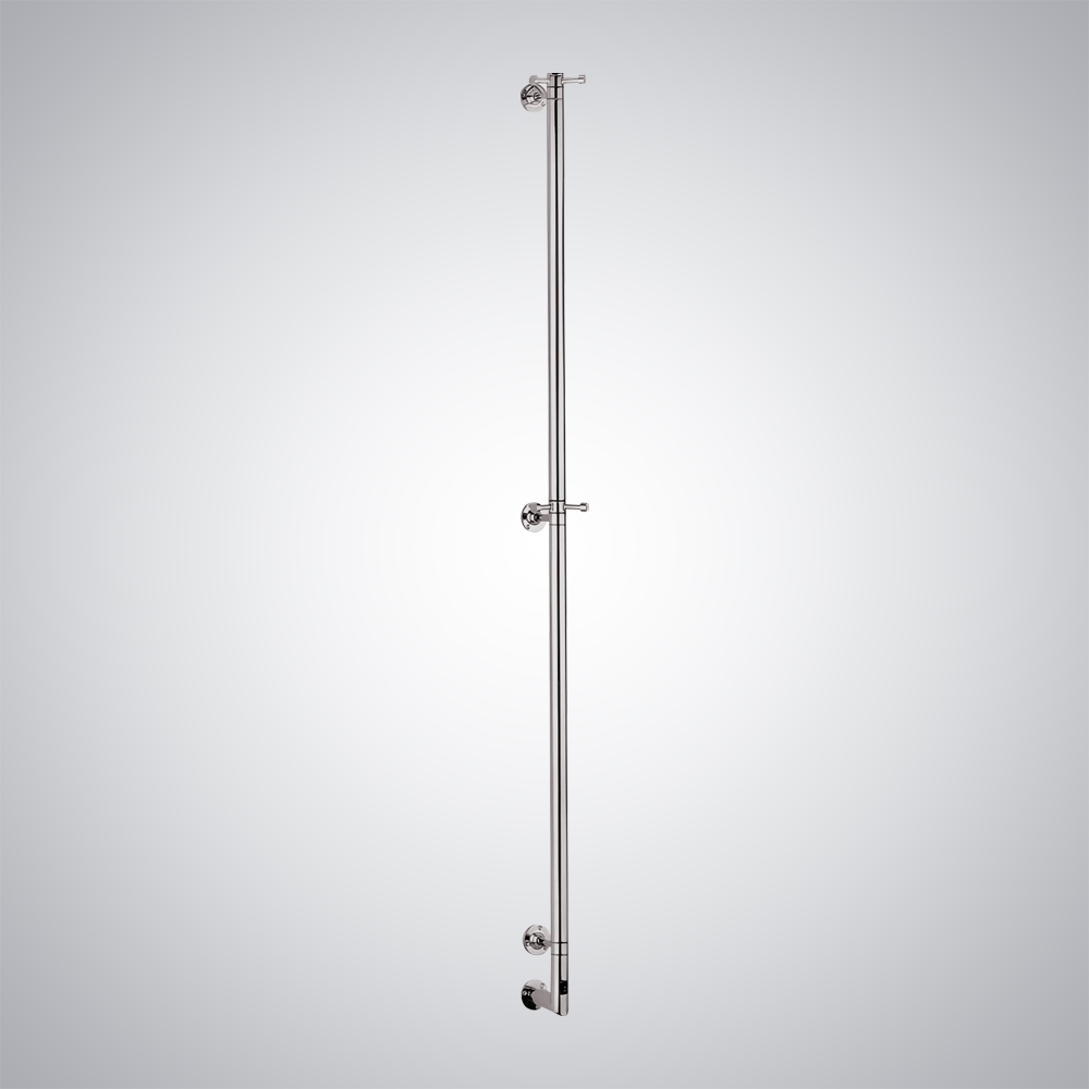 Fontana Pelham In Brushed Nickel Finish Electric Heated Towel Rail