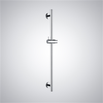 Fontana Outreau Chrome Round Hand Shower Slide Bar for Modern Shower System