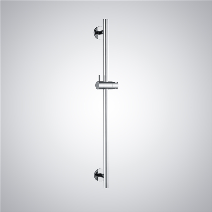 Fontana Outreau Chrome Round Hand Shower Slide Bar for Modern Shower System