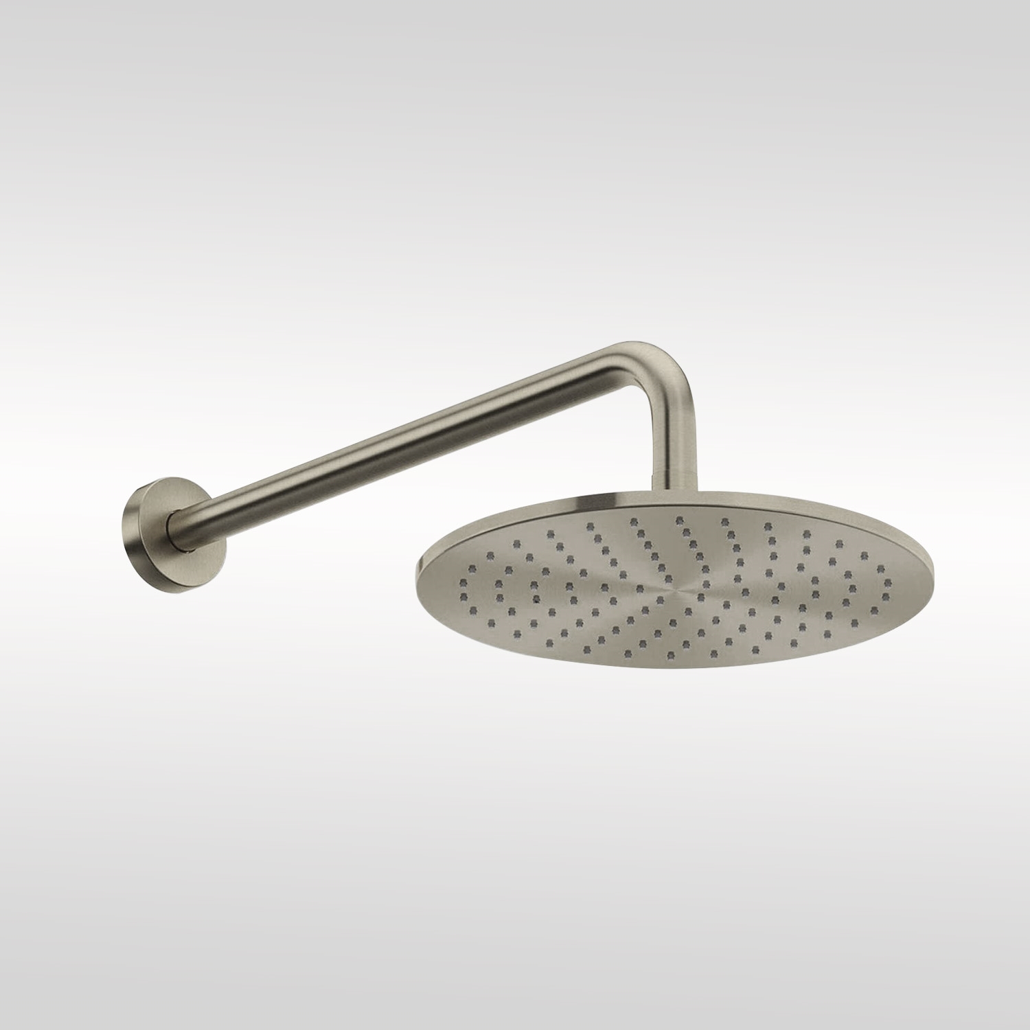 Fontana Brushed Nickel Wall Mount Rainfall Shower Head