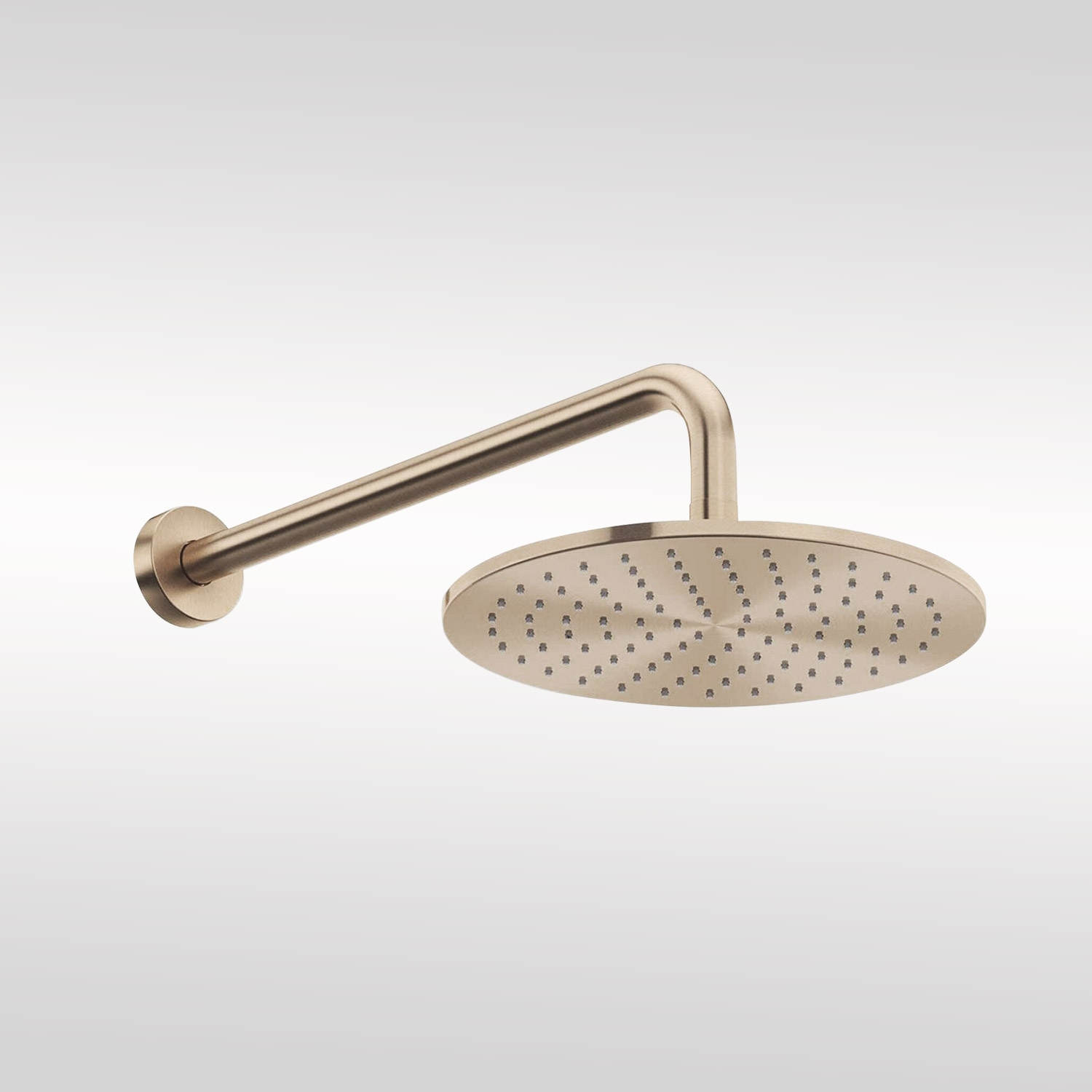 Fontana Champagne Wall Mount Rainfall Shower Head