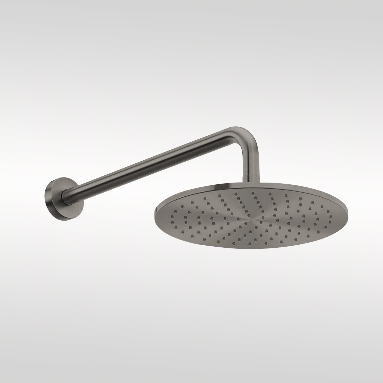 Fontana Gun Metal Gray Wall Mount Rainfall Shower Head