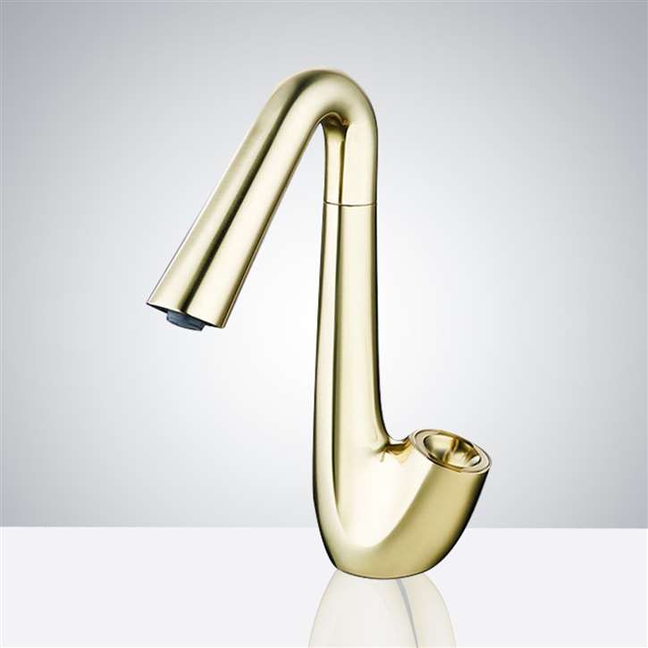 Palermo Gold Deck Mount Commercial Automatic Touchless Faucet