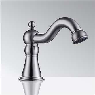 Fontana Napoli Commercial Brushed Nickel Touchless Automatic Sensor Hands Free Faucet