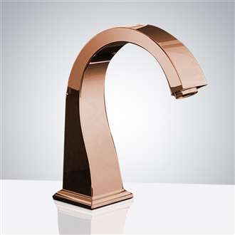 Fontana Commercial Rose Gold Automatic Sensor Hands Free Faucet