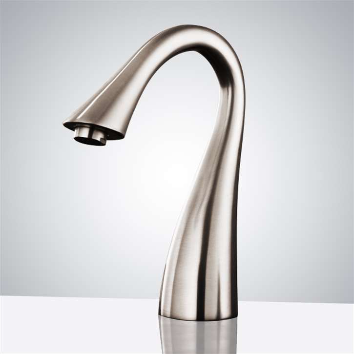 Fontana Commercial Brushed Nickel Touch less Automatic Sensor Hands Free Faucet