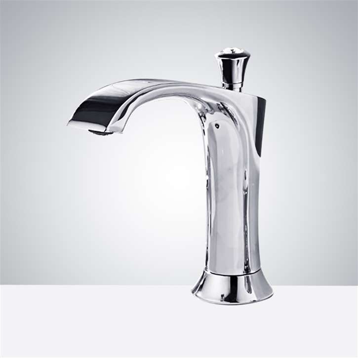 Fontana  Commercial Chrome Deck Mount Automatic Touchless Faucet