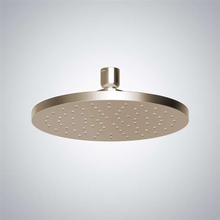 Fontana Chatou Champagne 1.75 GPM Rain Shower Head with Master Clean Spray Face and Katalyst Air-Induction Technology