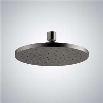 Fontana Gun Metal Grey 1.75 GPM Rain Shower Head with MasterClean Spray Face and Katalyst Air-Induction Technology