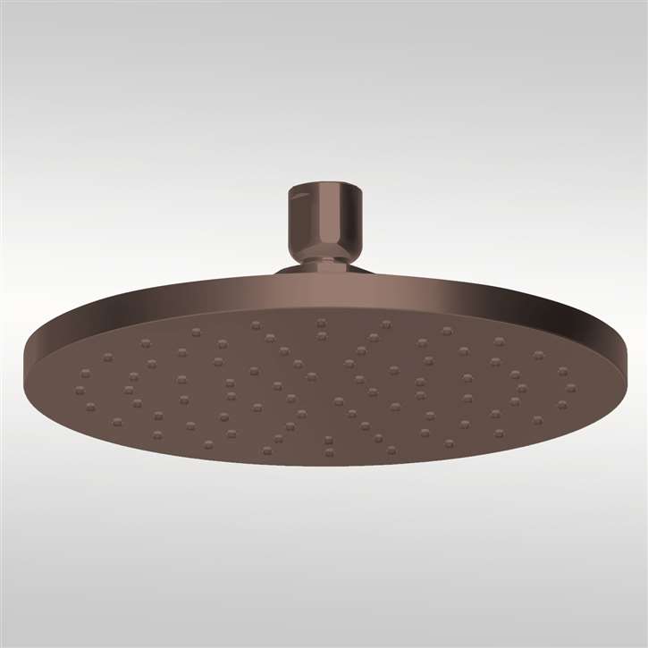 Fontana Chatou Oil Rubbed Bronze 1.75 GPM Rain Shower Head with Master Clean Spray Face and Katalyst Air-Induction Technology