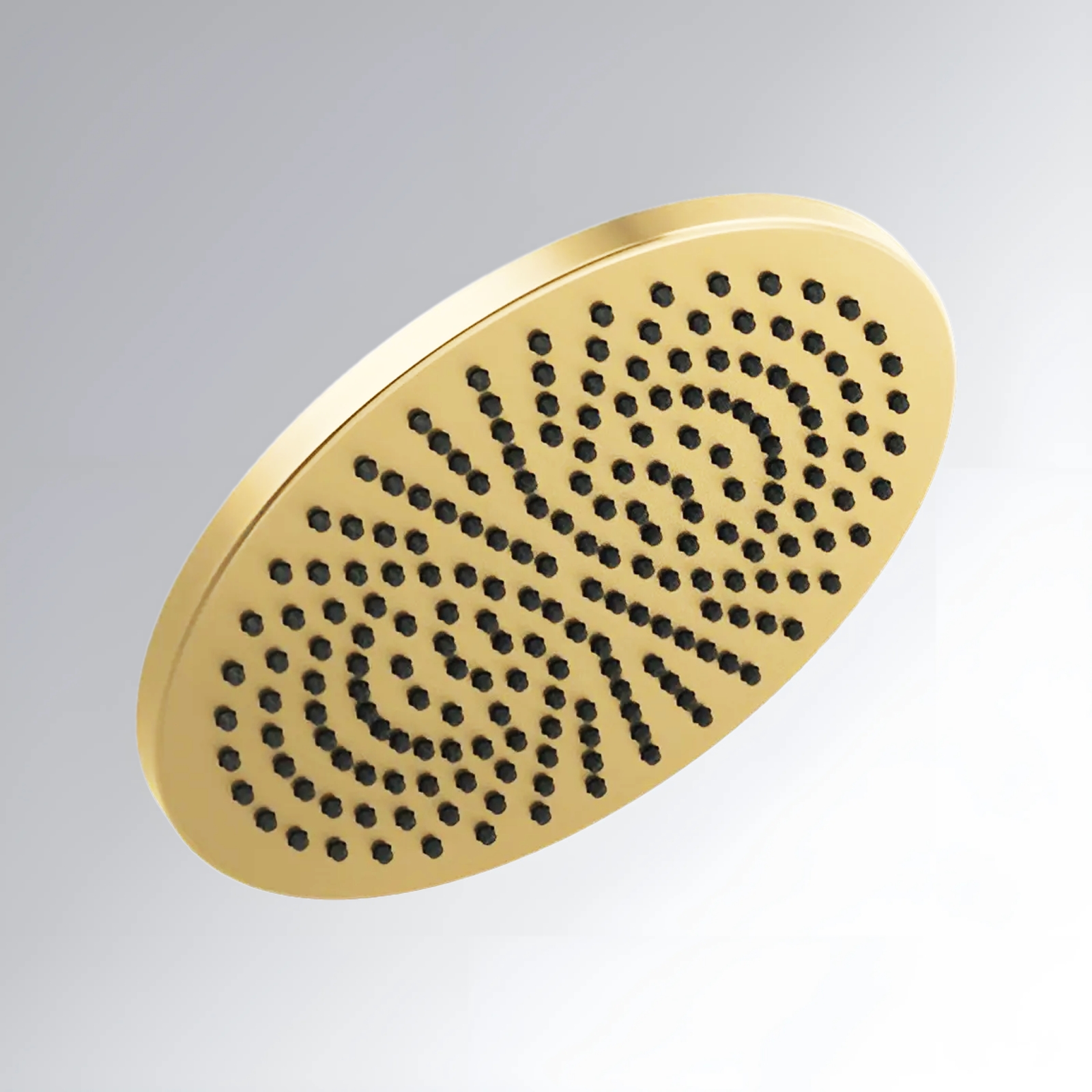 Fontana Bolln Brushed Gold Single Function Universal Rain Round Shower Head