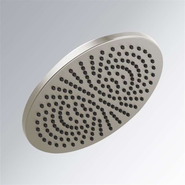 Fontana Marsala Brilliance Stainless Single Function Universal Rain Round Shower Head