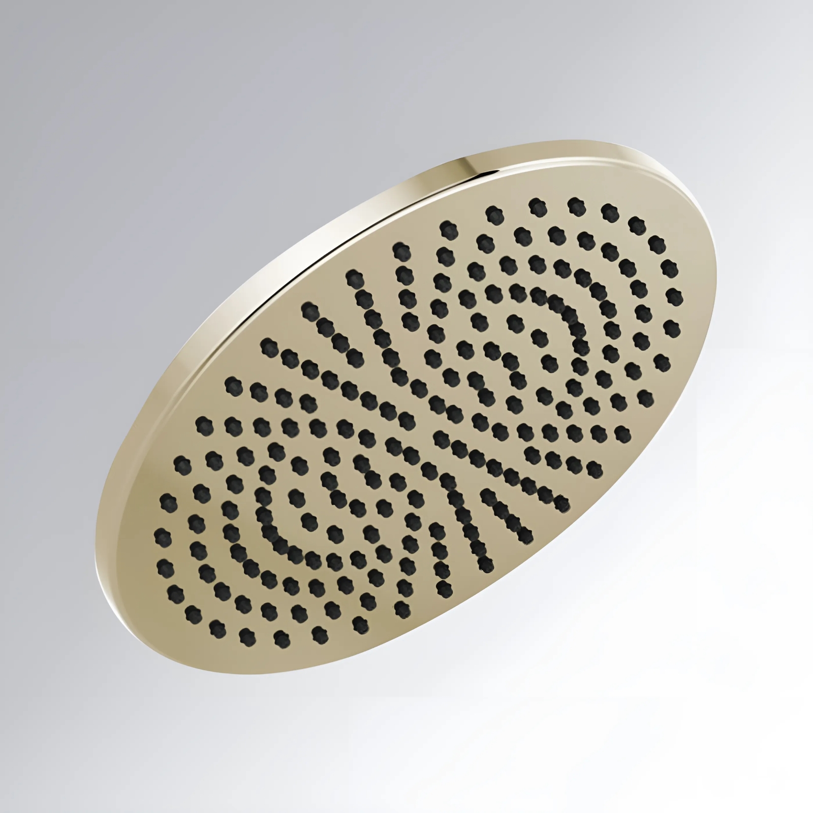 Fontana Bolln Champagne Single Function Universal Rain Round Shower Head