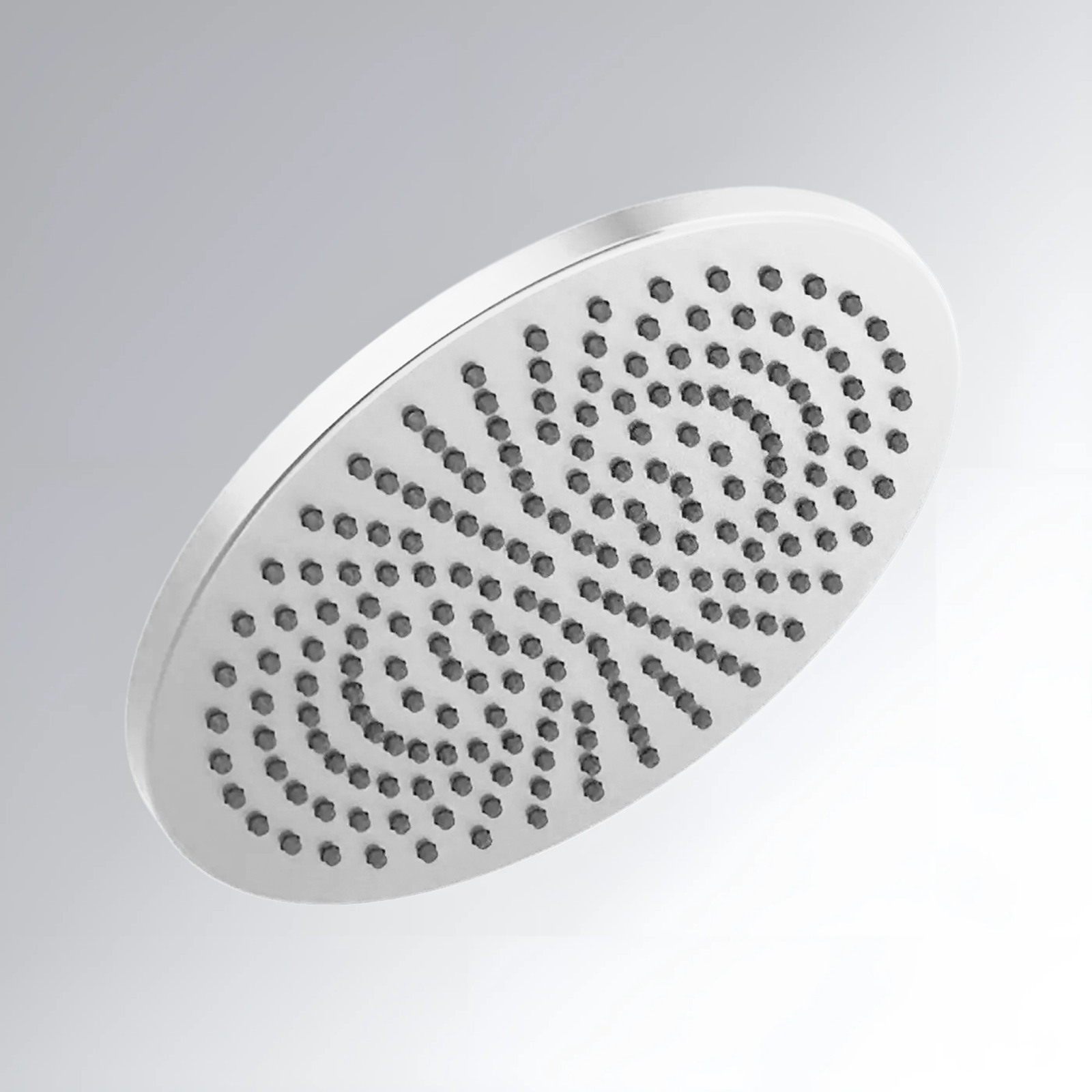 Fontana Bolln Matte White Single Function Universal Rain Round Shower Head