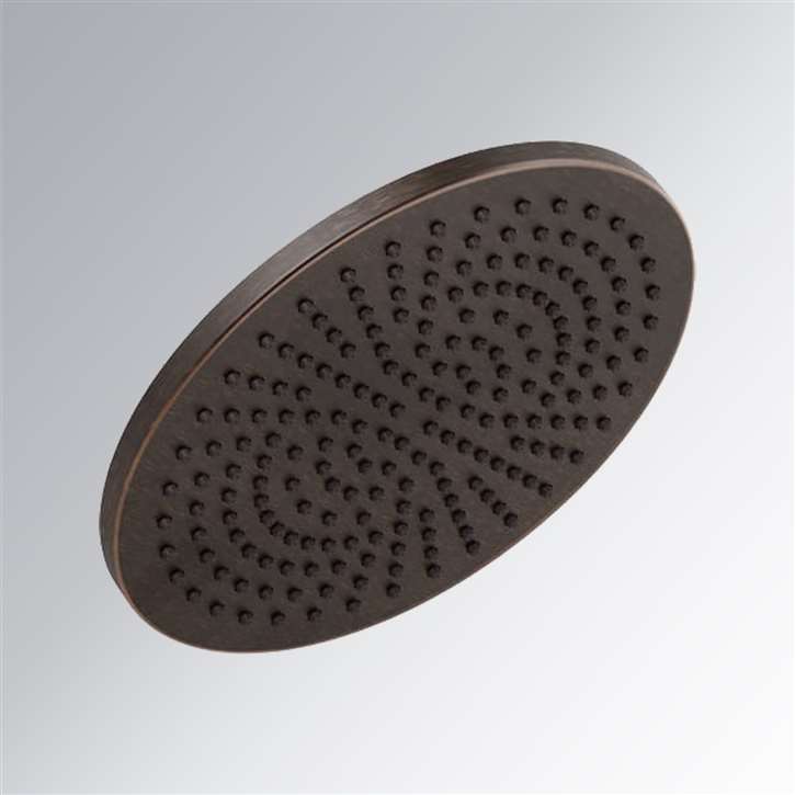 Fontana Geneva Venetian Bronze Single Function Universal Rain Round Shower Head