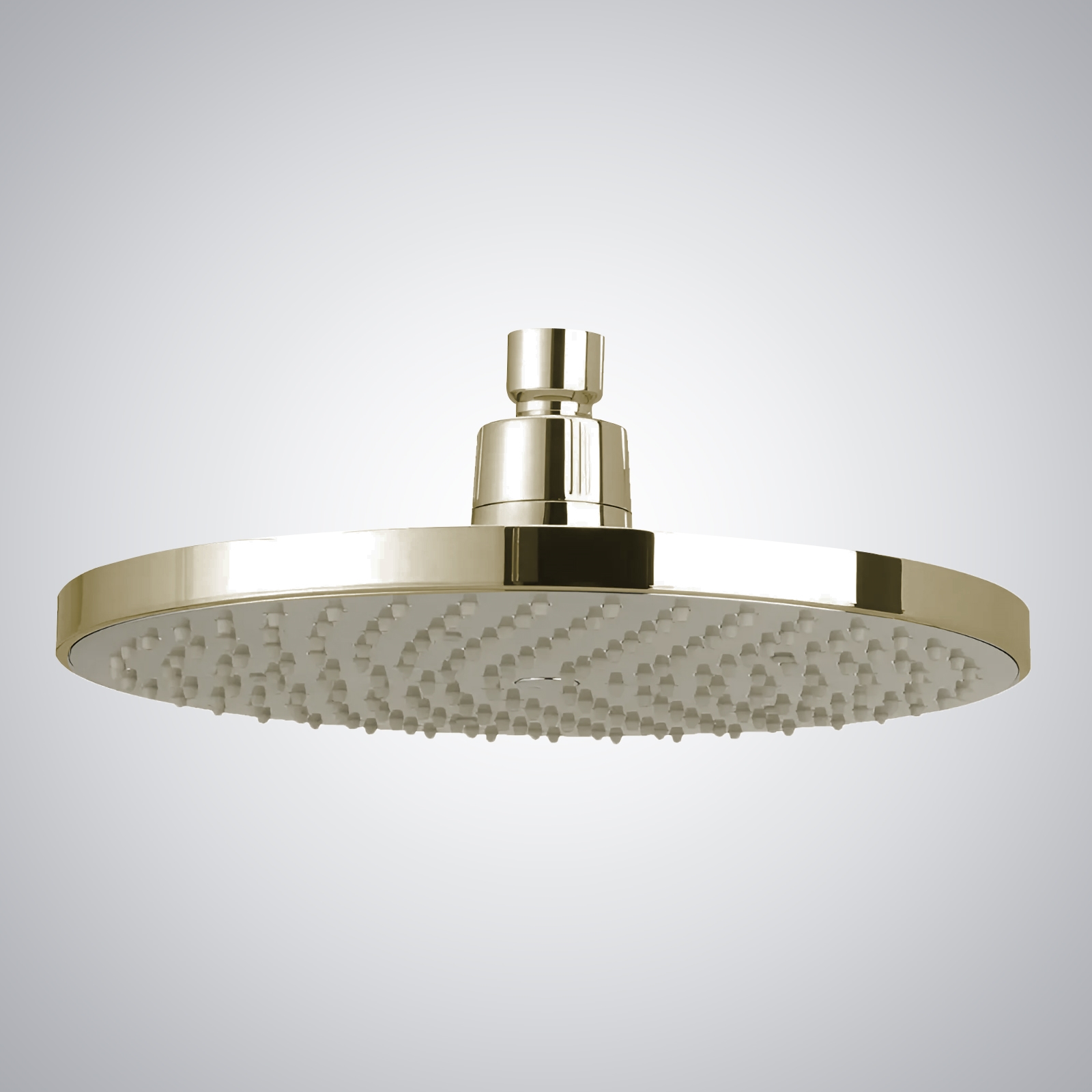 Fontana Dax Round Rain Shower Head with Master Clean Spray Face in Champagne Finish