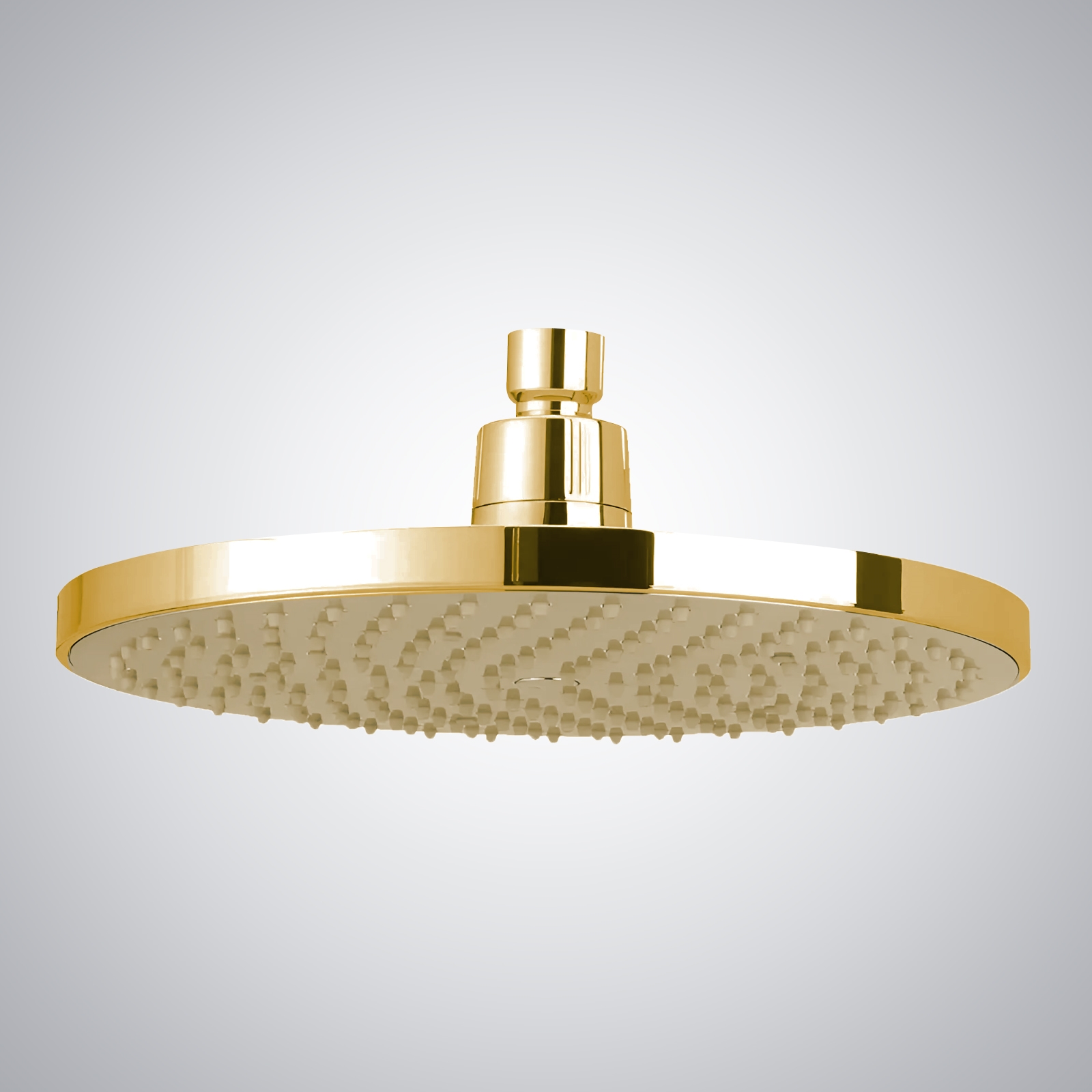 Fontana Dax Round Rain Shower Head with Master Clean Spray Face in Gold Finish