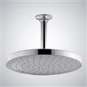 Fontana Creteil Round Rain Shower Head with Master Clean Spray Face in Chrome Finish