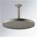 Fontana Deauville Round Rain Shower Head with MasterClean Spray Face in Polished Vibrant Brushed Nickel Finish