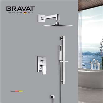 Bravat Chrome Rainfall Shower Set