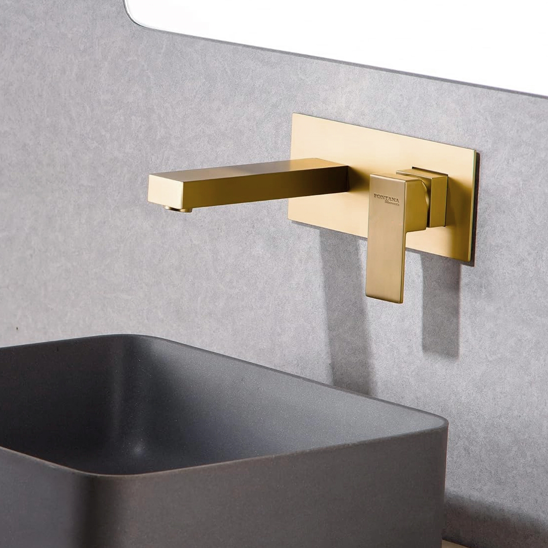 Fontana Moselle Brushed Gold Basin Faucet