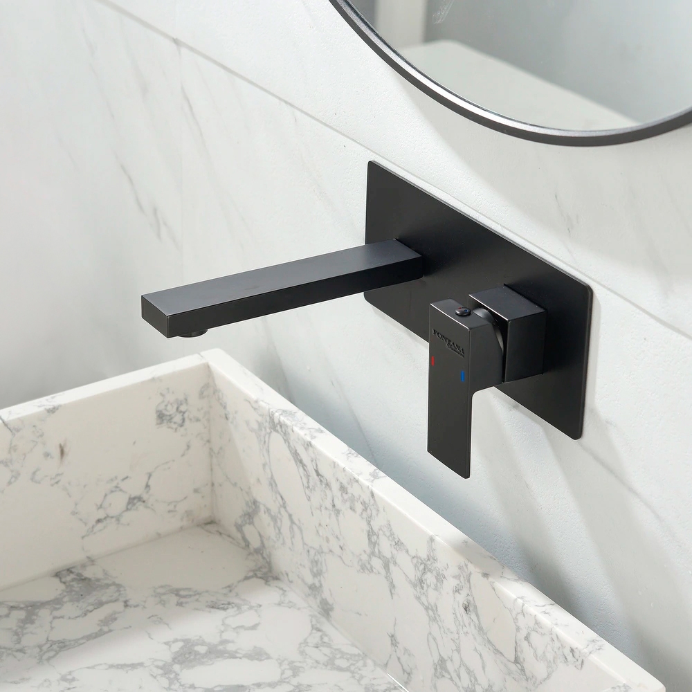 Fontana Moselle Matte Black Bathroom Sink Faucet