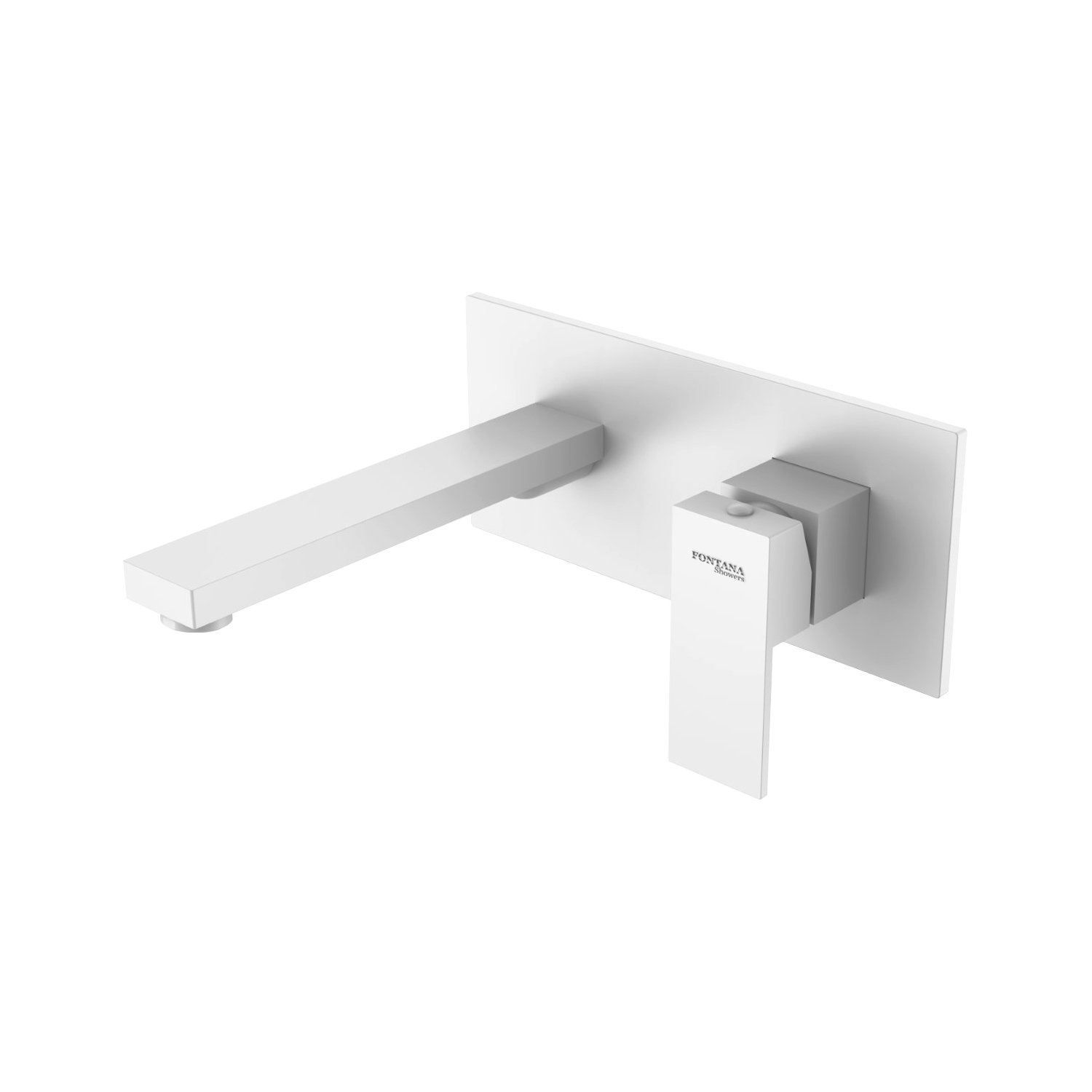 Fontana Moselle Matte White Bathroom Sink Faucet