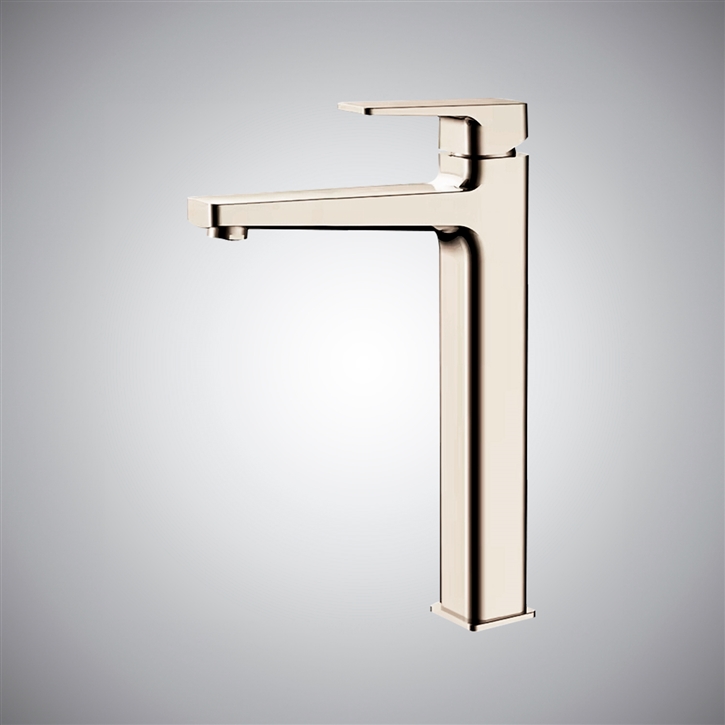 Fontana Scafati Champagne Deck Mounted Single Handle Bathroom Faucet