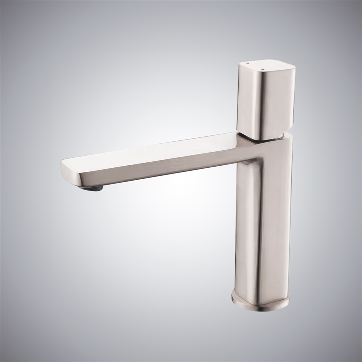 Fontana Rancate Brushed Nickel Deck Mounted Bathroom Faucet