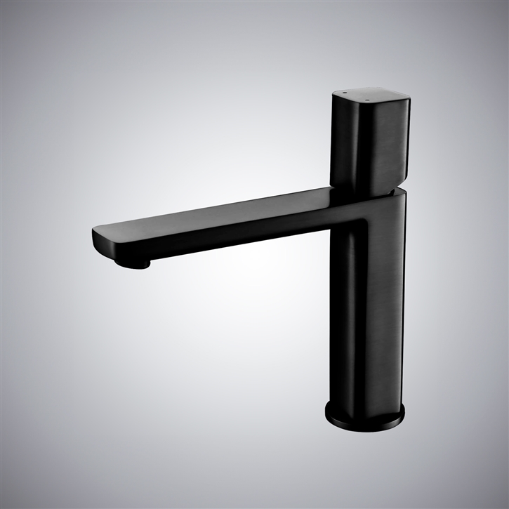 Fontana Rancate Matte Black Luxury Bathroom Faucet