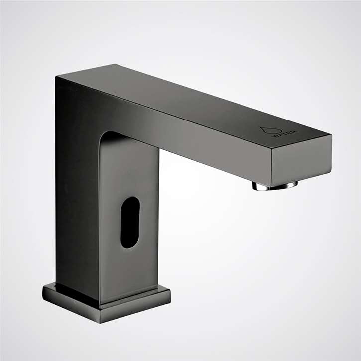 Fontana Chiavari Gun Metal Gray  Deck Mounted Touchless Faucet