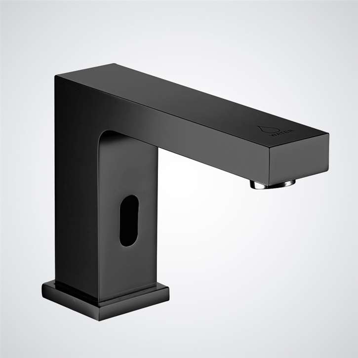 Fontana Latina Matte Black Touchless Faucet In Matte Black